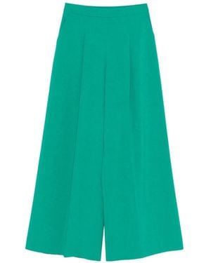 SIMONA CORSELLINI Pleated Trousers - Green