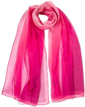 Elizabetta Sophia Ombre Silk Scarf - Pink