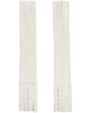 Lisa Yang Guantes De Canalé - Blanco