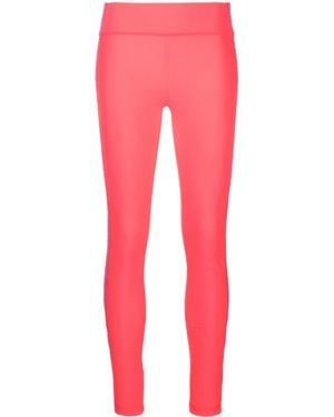 Versace Jeans Couture Logo-Tape Cropped Leggings - Red