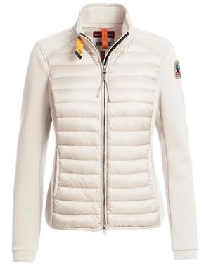 Parajumpers Padded-Panel Zip-Up Jacket - White