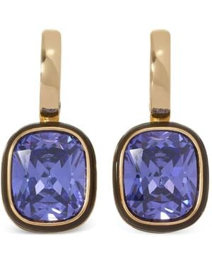 Roxanne Assoulin Orecchini Pendenti Cubic Cushion - Blu