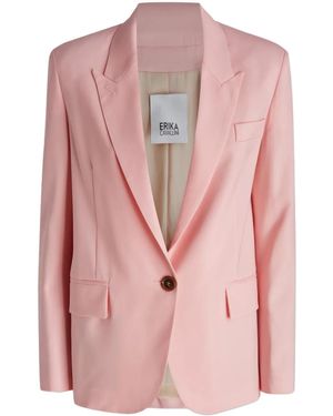 Erika Cavallini Semi Couture Single-Breasted Blazer - Pink