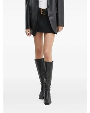 Miss Sixty Belted Mini Skirt - Black