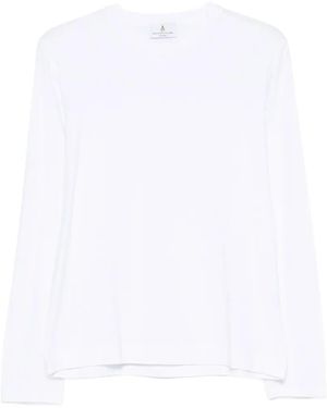 Magazzino Ricambi Long-Sleeve Crew-Neck T-Shirt - White