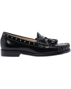 Stuart Weitzman Tassel stud loafers - Schwarz