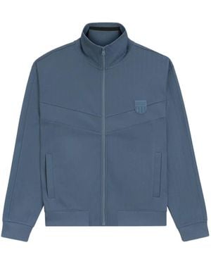 HUGO Zip Textured Sweatshirt - Blue