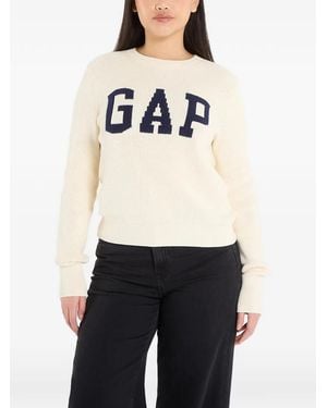 Gap Pull À Détail De Logo - Blanc