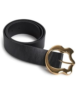 Cynthia Rowley Signature Buckle Belt - Black