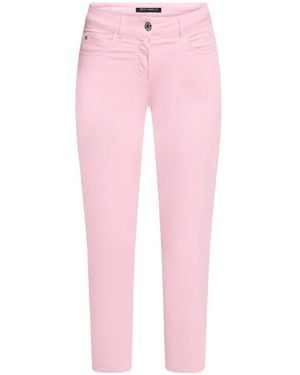 Betty Barclay Cropped Slim-Fit Trousers - Pink