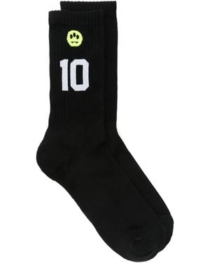 Barrow Intarsien-Socken Mit Logo - Schwarz