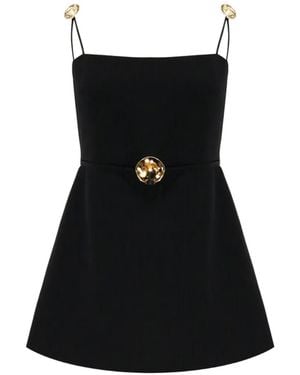 Alexis Basei Minikleid Mit Zierknöpfen - Schwarz