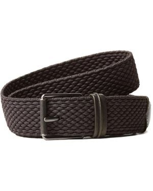 ZEGNA Rayon Woven Belt - Brown