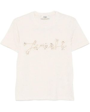 Fendi T-Shirts And Polos - White