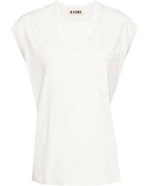 B Sides Canotta Con Tasche - Bianco