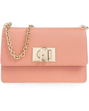 Furla Mini 1927 Leather Cross Body Bag - Pink