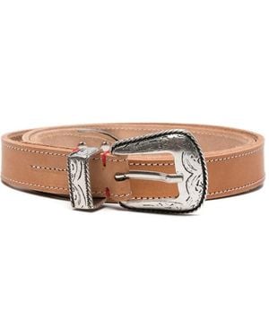 Eleventy Ceinture En Cuir - Neutre