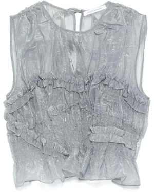 Cecilie Bahnsen Top Uphi - Grigio
