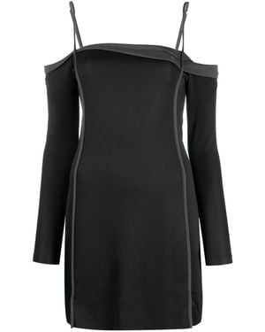 DIESEL D-Rappy Logo-Embroidered Minidress - Black