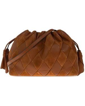 Zimmermann Medium Cloud 91 Patchwork Clutch Bag - Brown