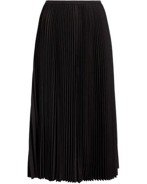Proenza Schouler Straight-Waistband Midi Pleated Skirt - Black