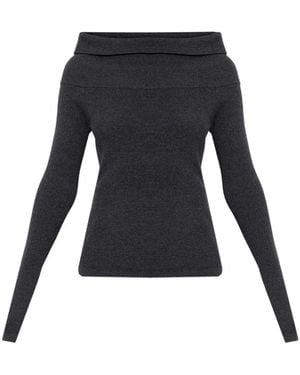 Lisa Yang Claudina Long-Sleeve Top - Black