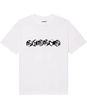 Purple Brand Logo-Print T-Shirt - White