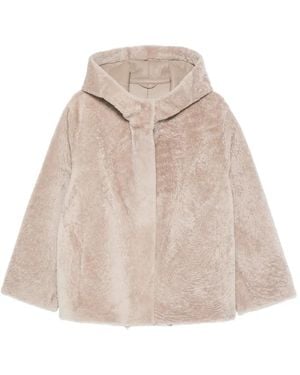 Manzoni 24 Hooded Shearling Jacket - Natural
