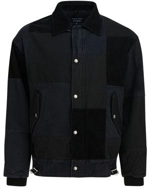 Comme des Garçons Jacket With Tone-on-tone Patchwork - Black