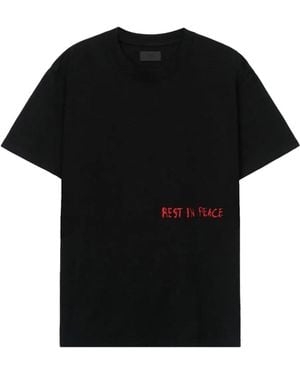 RTA Liam Rip Cross T-shirt - ブラック