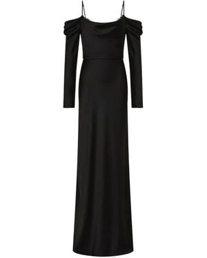 Rebecca Vallance Noire Long Sleeve Gown - Black