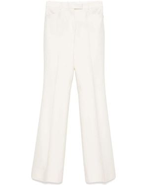 Tom Ford Twill-Weave Tailored Trousers - White