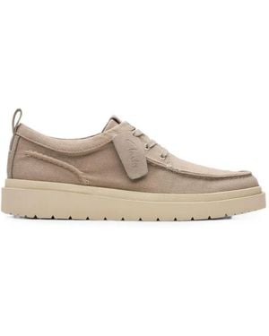 Clarks Polden Moc Lace-Up Canvas Sneakers - Multicolor