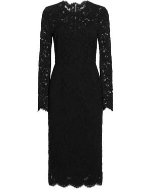 Dolce & Gabbana Long Sleeve Dress - Black