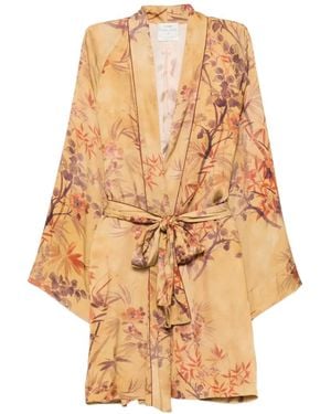 forte_forte Chaqueta Con Estampado Floral - Neutro