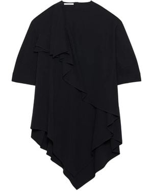 Givenchy Robe Asymétrique En Crêpe Cady Avec Détail De Nœud - Bleu