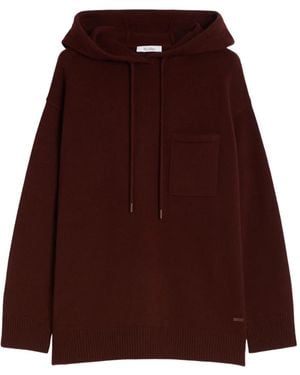 Max Mara Liana Drawstring Pocket Hoodie - Purple