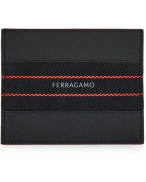 Ferragamo Logo-Detail Credit Card Holder - Black