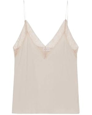 Marella Lace-Trim Top - White