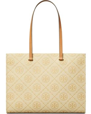 Tory Burch T-Monogram Tote Bag - Natural