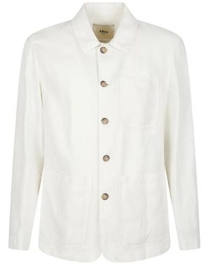 Altea Button-Up Overshirt - White