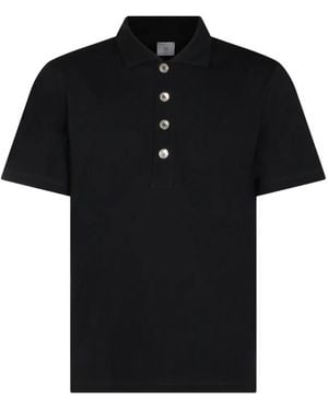 Eleventy Poloshirt Mit Knöpfen - Schwarz