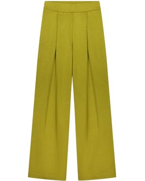 Dries Van Noten Pantaloni Dritti - Verde