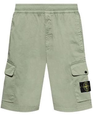 Stone Island Paracadute Cargo-Shorts - Grün