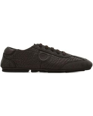 Ferragamo Gancio-detail Lace-up Loafers - Black
