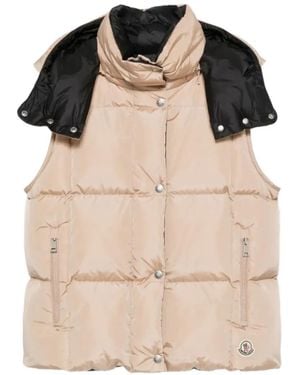 Moncler Macareux Hooded Gilet - Natural