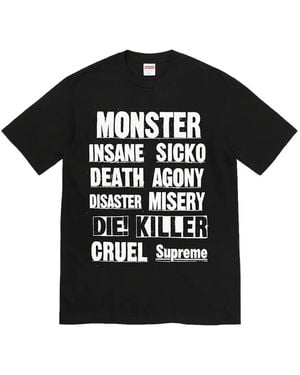 Supreme Logo-Print T-Shirt - Black