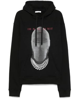 ih nom uh nit Felpa New Mask Con Cappuccio - Nero