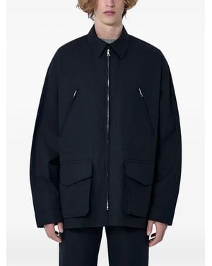 Rier Zip-Up Multi-Pocket Jacket - Blue