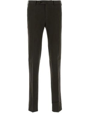 PT Torino Cotton blend straight-leg trousers - Negro
